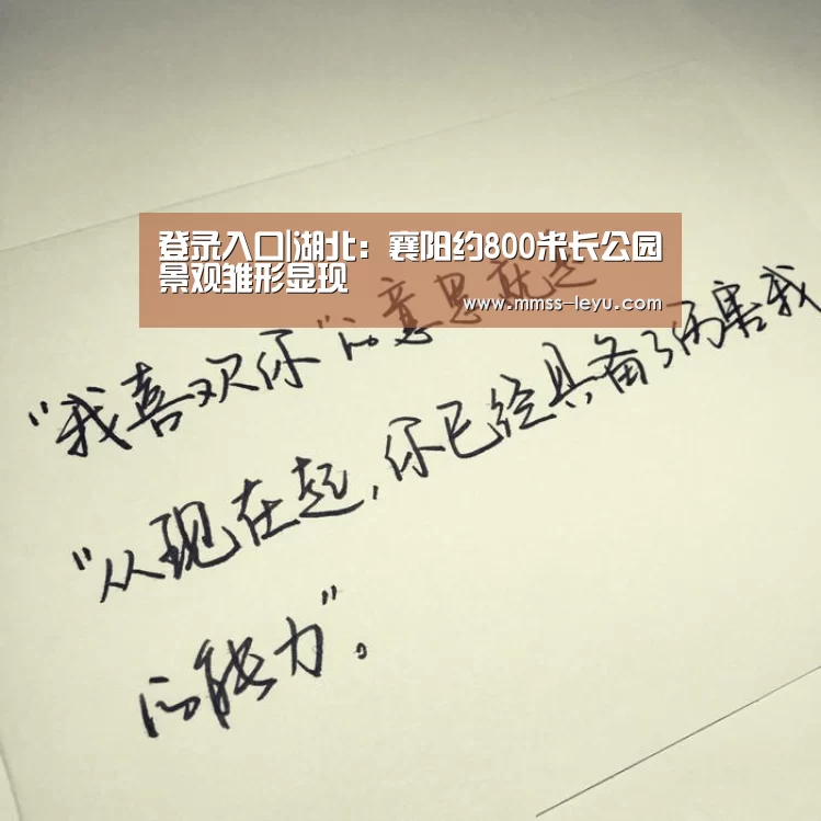 登录入口|湖北：襄阳约800米长公园景观雏形显现
